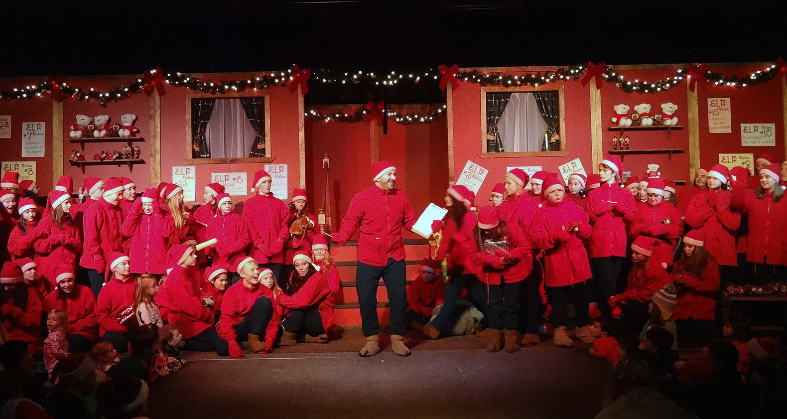 A photo of a performance at the North Pole experience